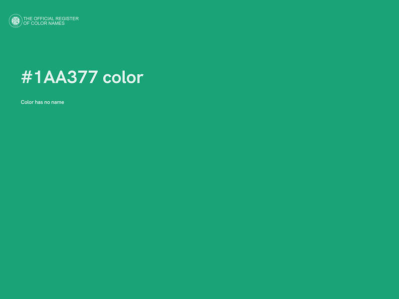 #1AA377 color image