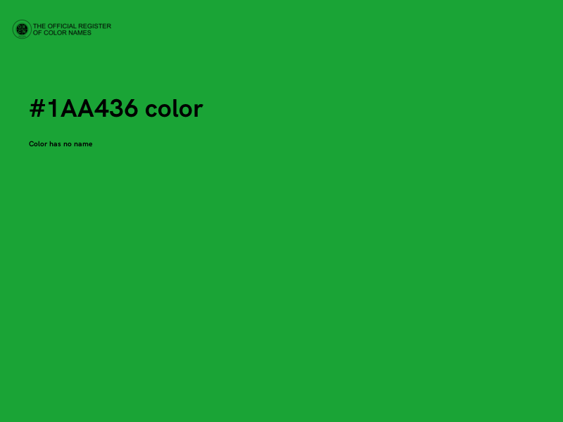 #1AA436 color image