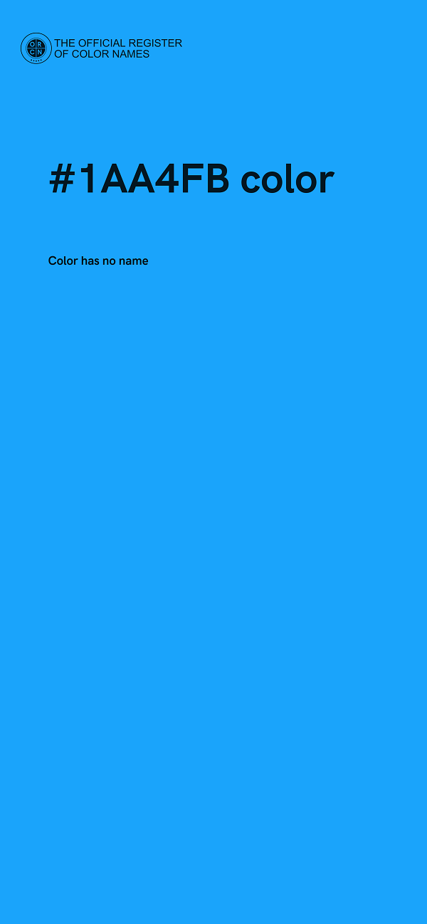 #1AA4FB color image