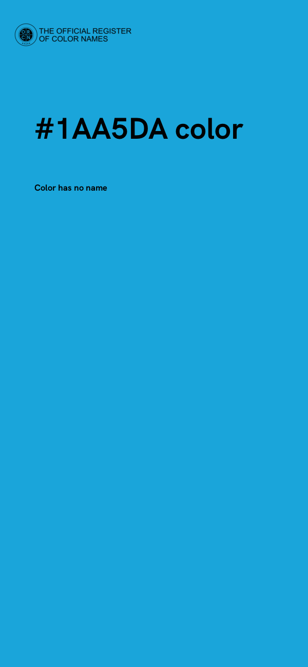 #1AA5DA color image