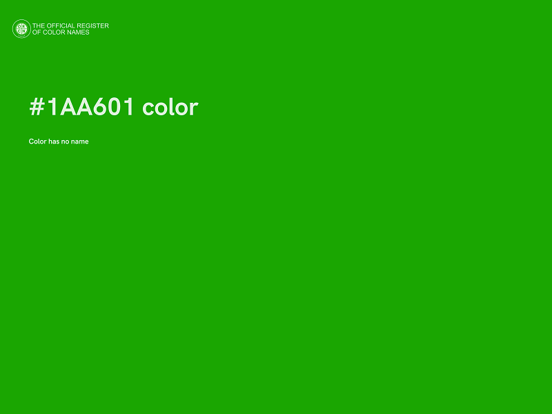 #1AA601 color image