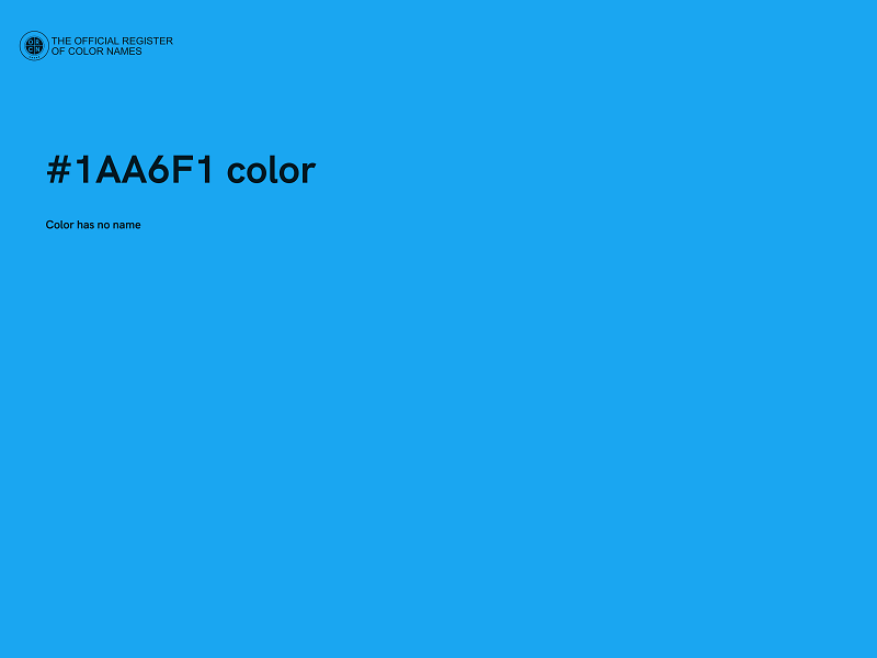 #1AA6F1 color image