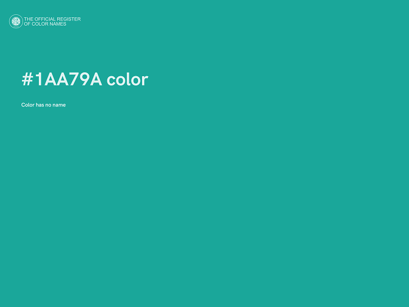 #1AA79A color image