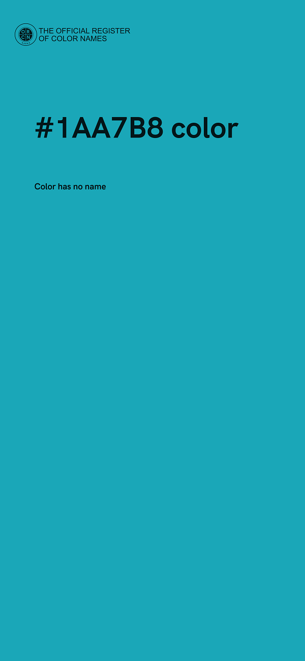 #1AA7B8 color image