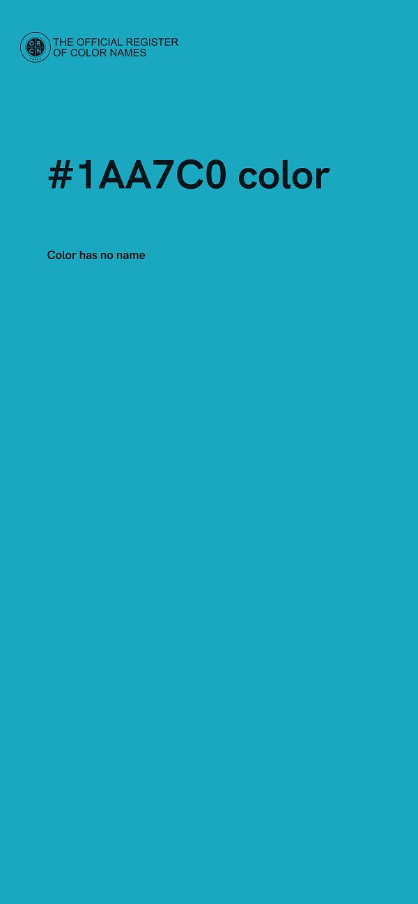 #1AA7C0 color image