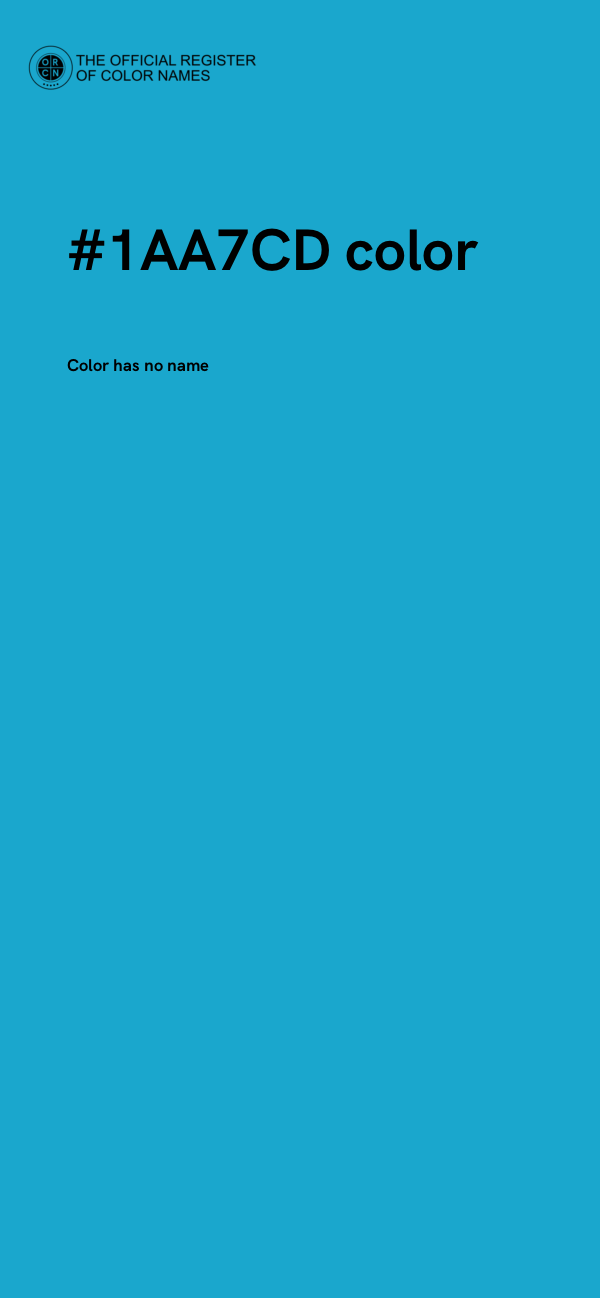 #1AA7CD color image