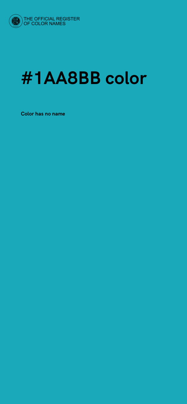 #1AA8BB color image