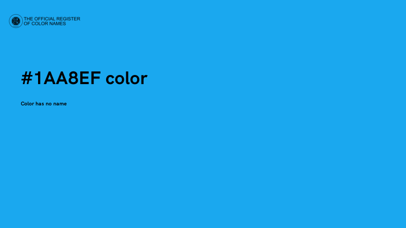 #1AA8EF color image