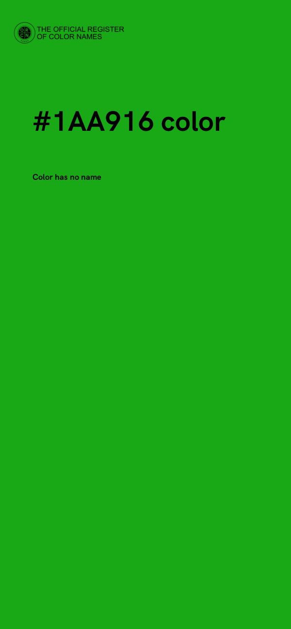 #1AA916 color image