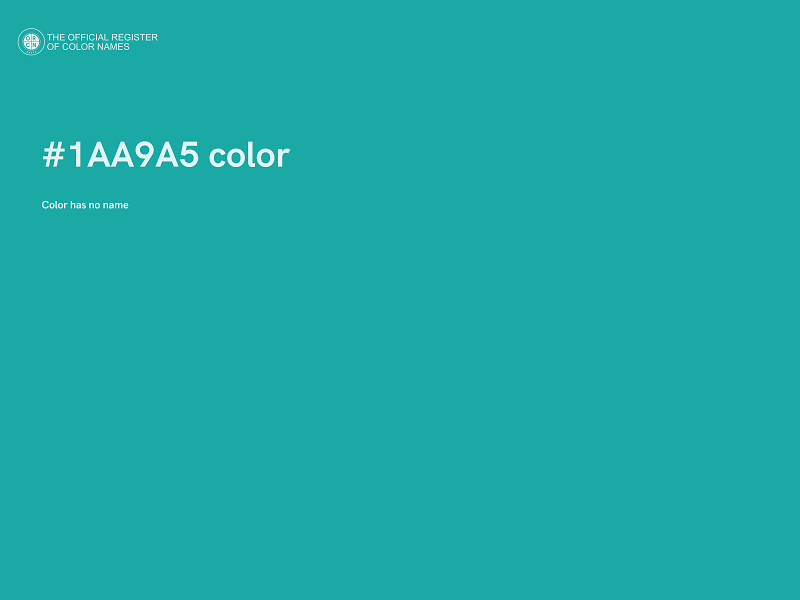 #1AA9A5 color image
