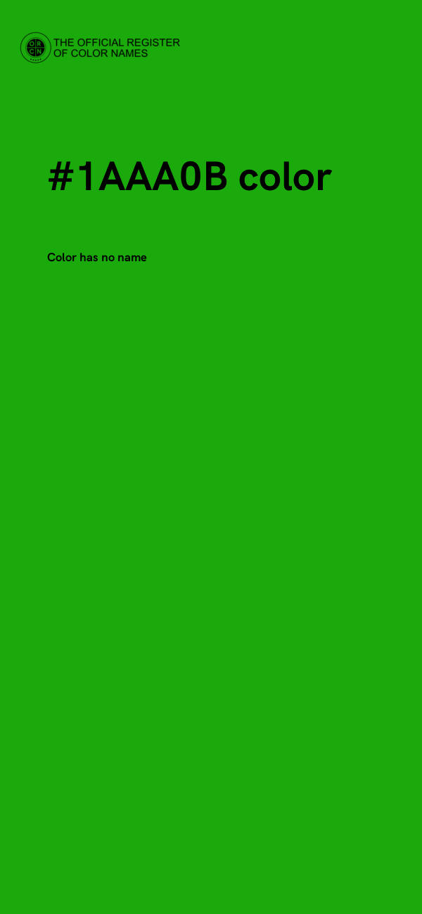 #1AAA0B color image