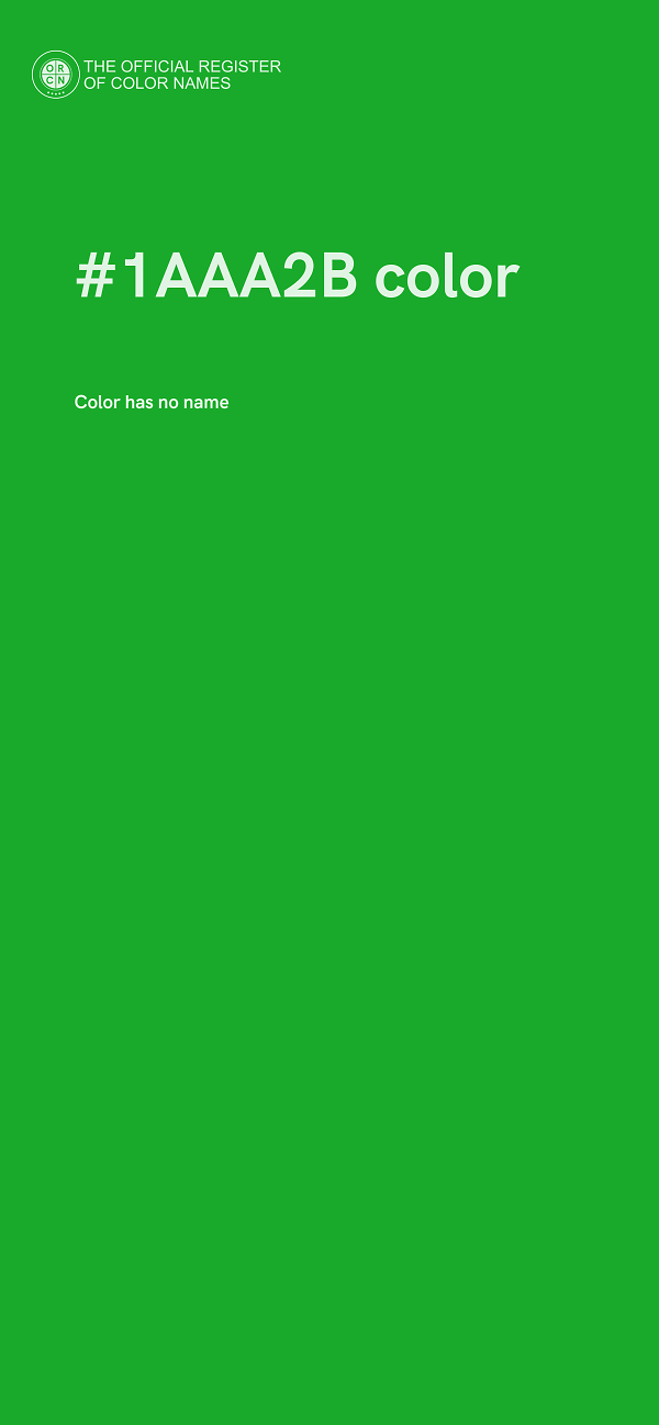 #1AAA2B color image