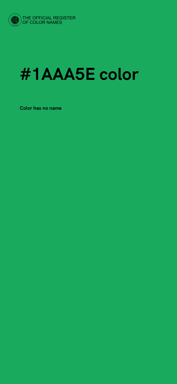 #1AAA5E color image
