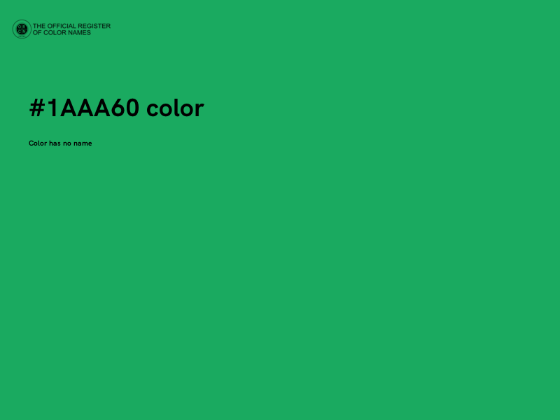 #1AAA60 color image