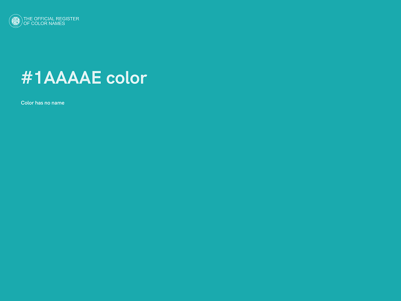 #1AAAAE color image
