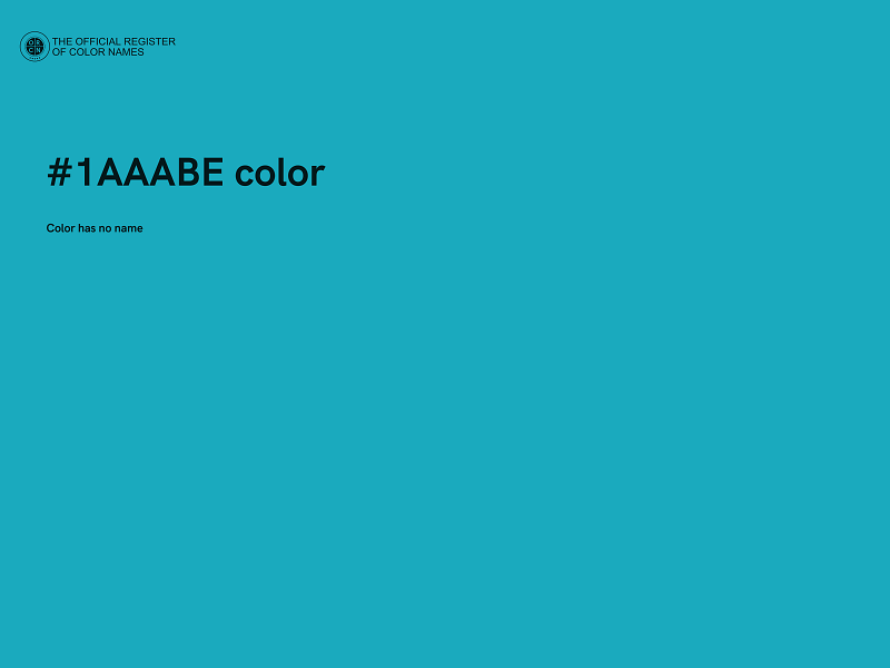 #1AAABE color image