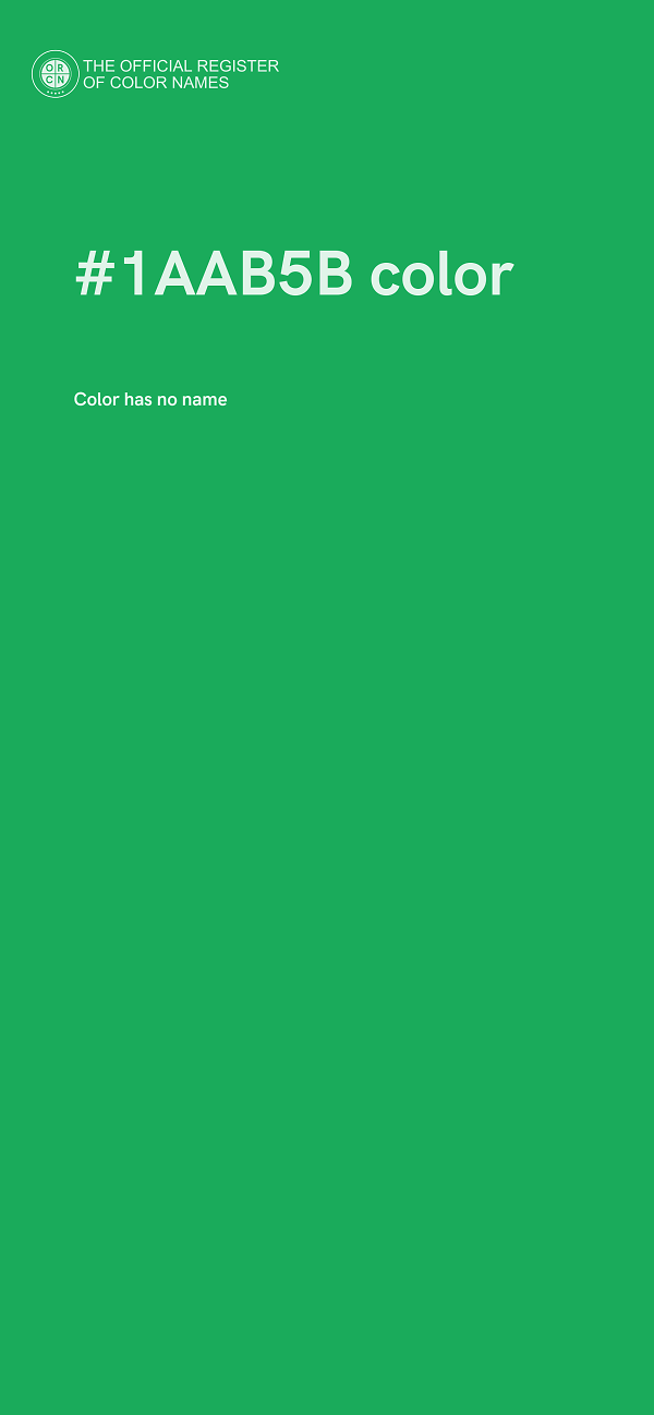 #1AAB5B color image