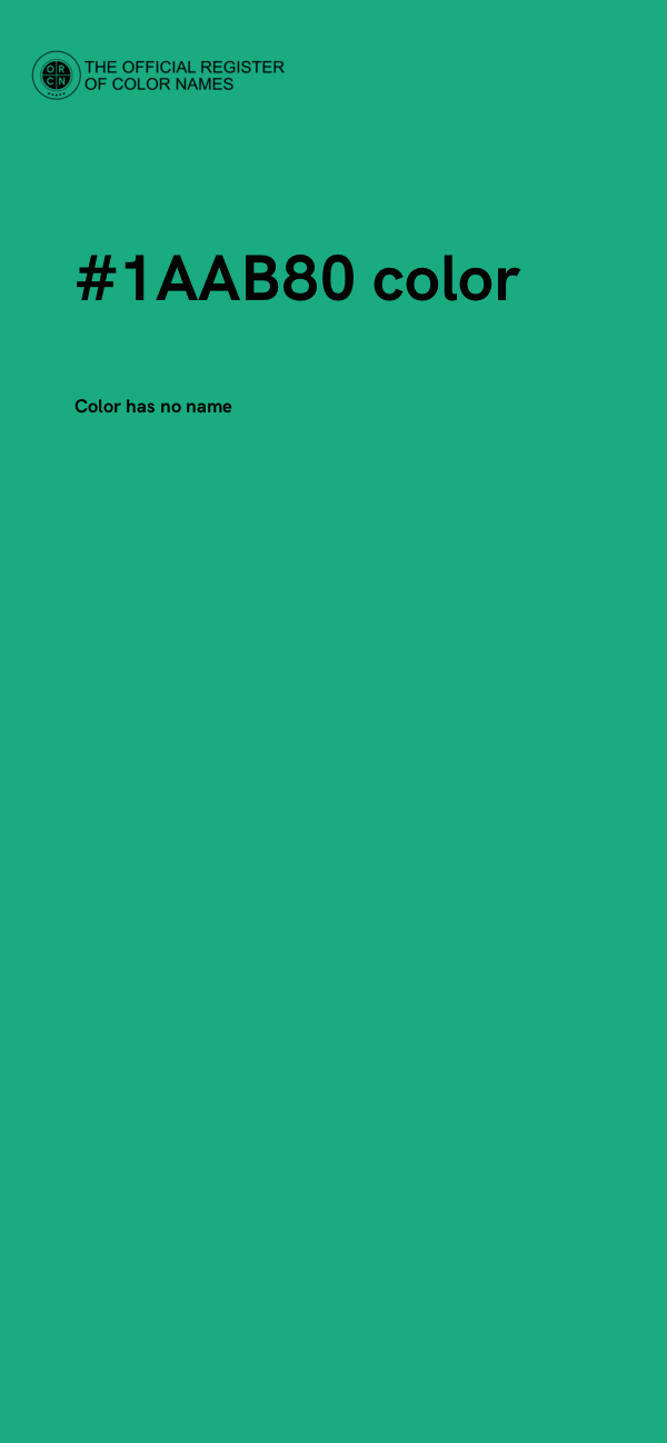 #1AAB80 color image