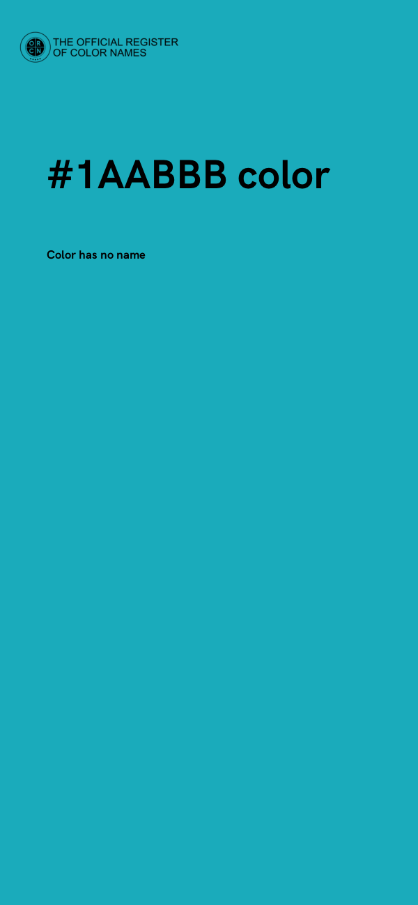 #1AABBB color image