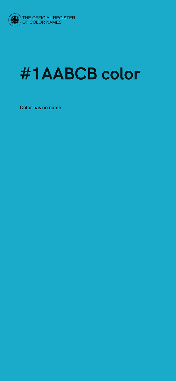 #1AABCB color image
