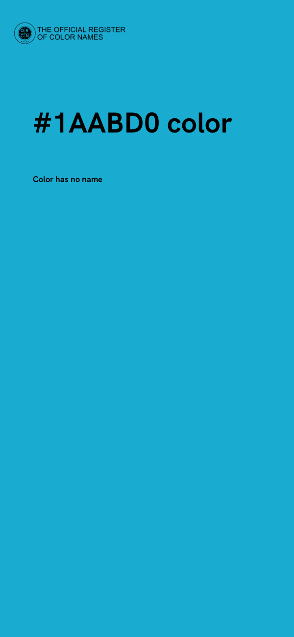 #1AABD0 color image