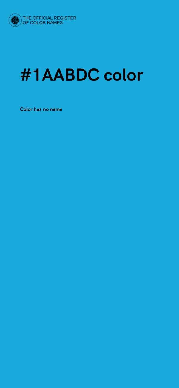 #1AABDC color image