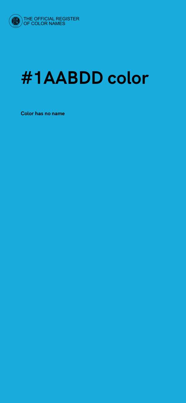 #1AABDD color image