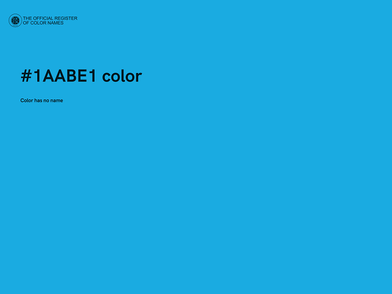 #1AABE1 color image