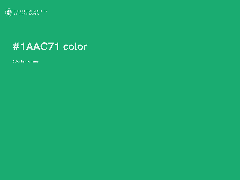 #1AAC71 color image