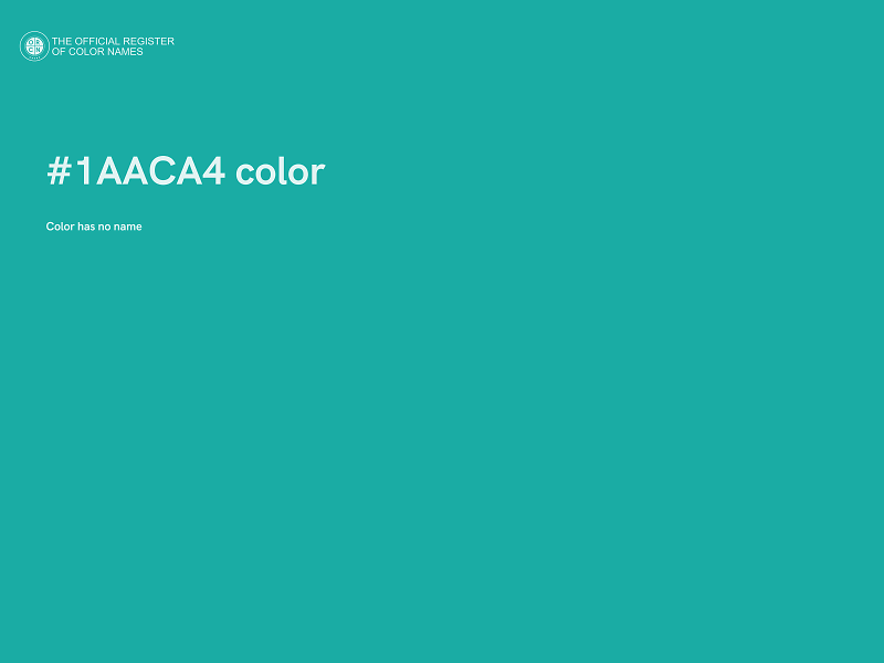 #1AACA4 color image