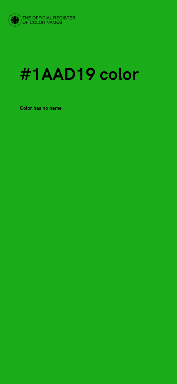 #1AAD19 color image