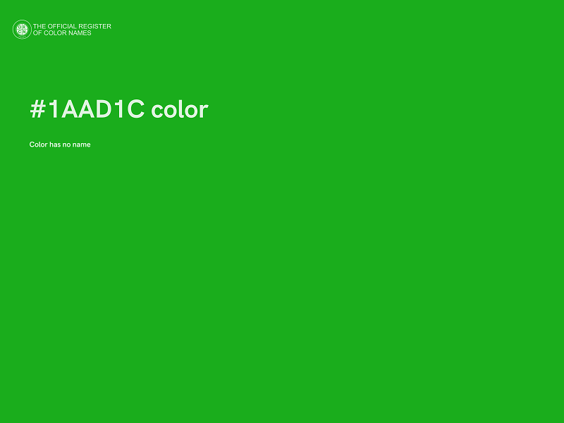 #1AAD1C color image