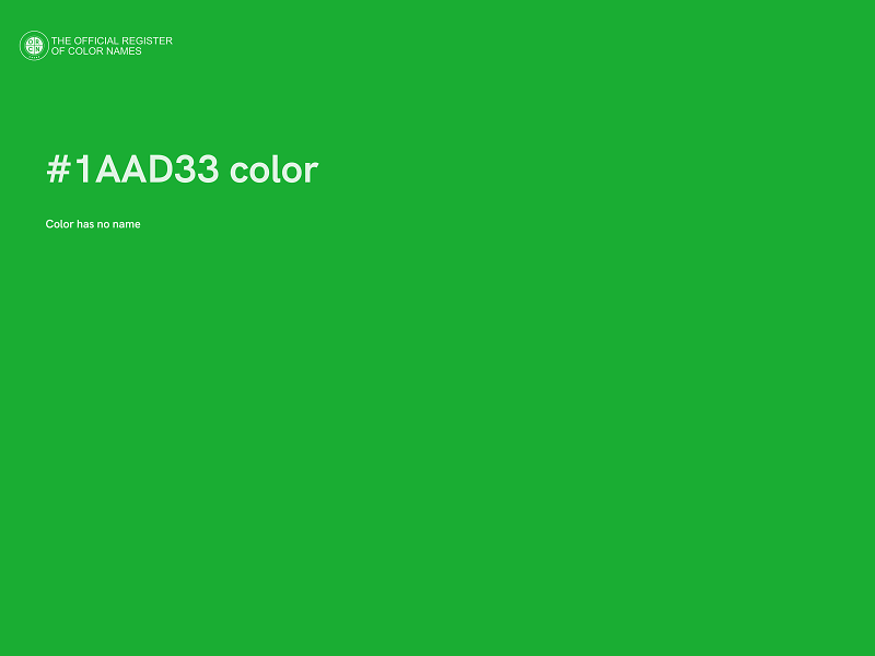 #1AAD33 color image