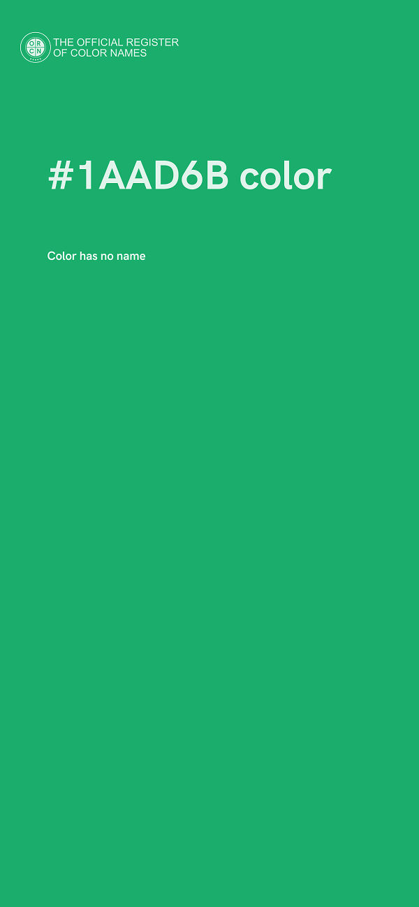#1AAD6B color image