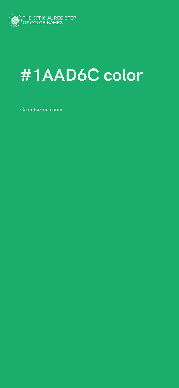 #1AAD6C color image