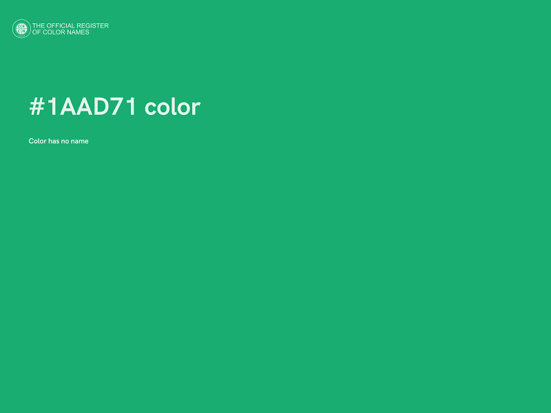 #1AAD71 color image