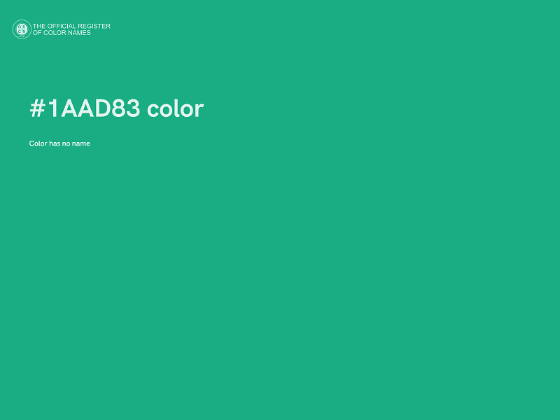 #1AAD83 color image