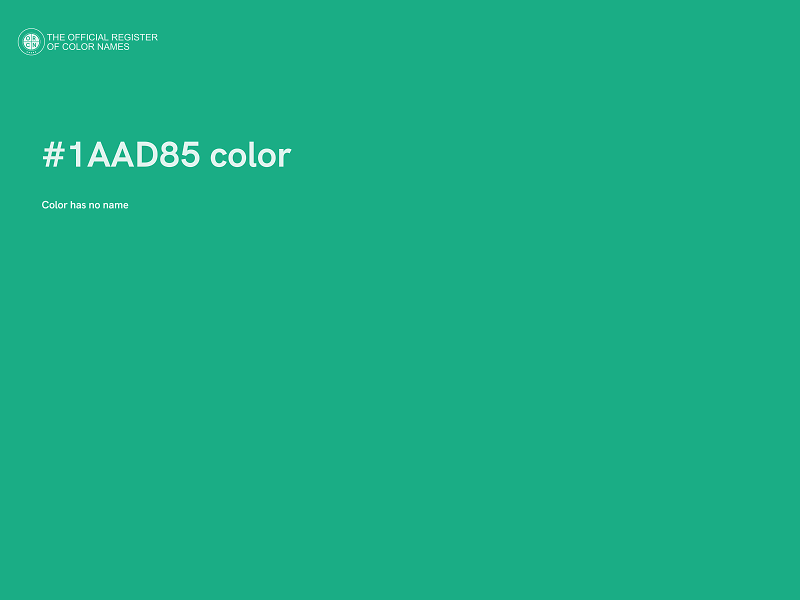 #1AAD85 color image