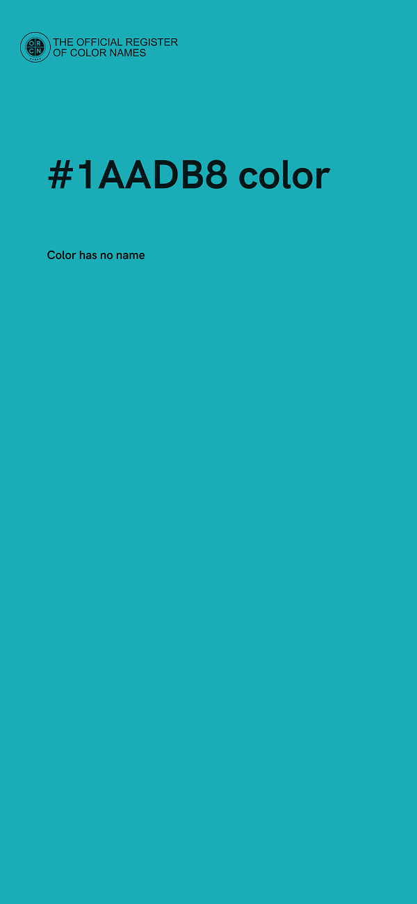 #1AADB8 color image