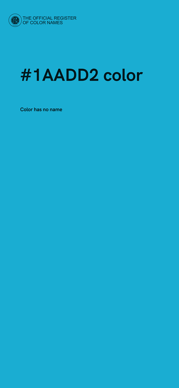 #1AADD2 color image