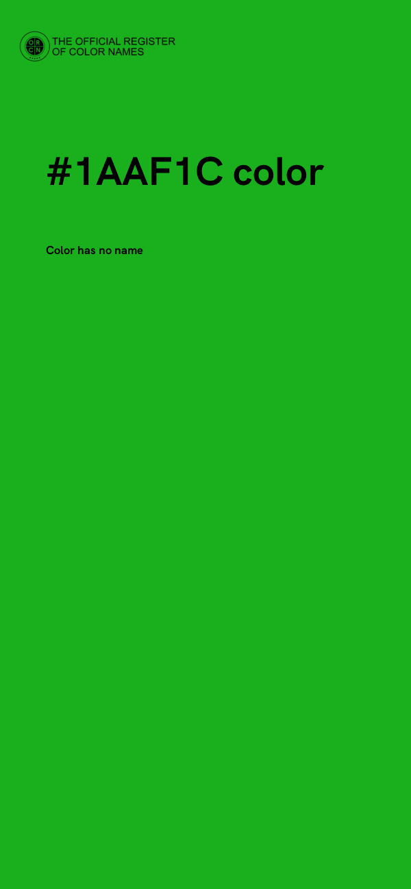 #1AAF1C color image
