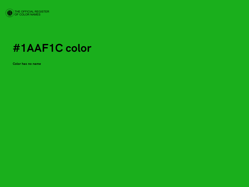 #1AAF1C color image