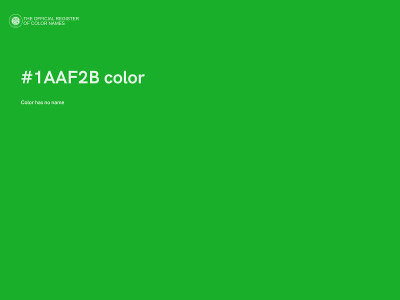 #1AAF2B color image