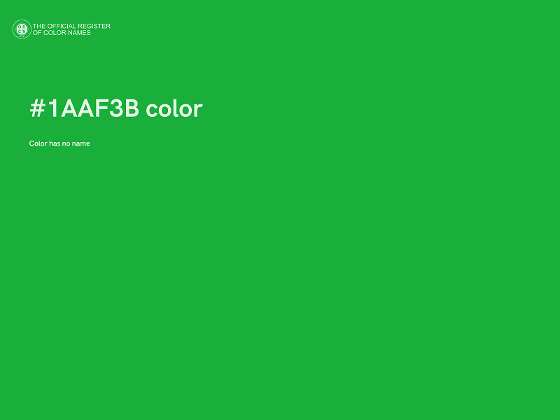 #1AAF3B color image