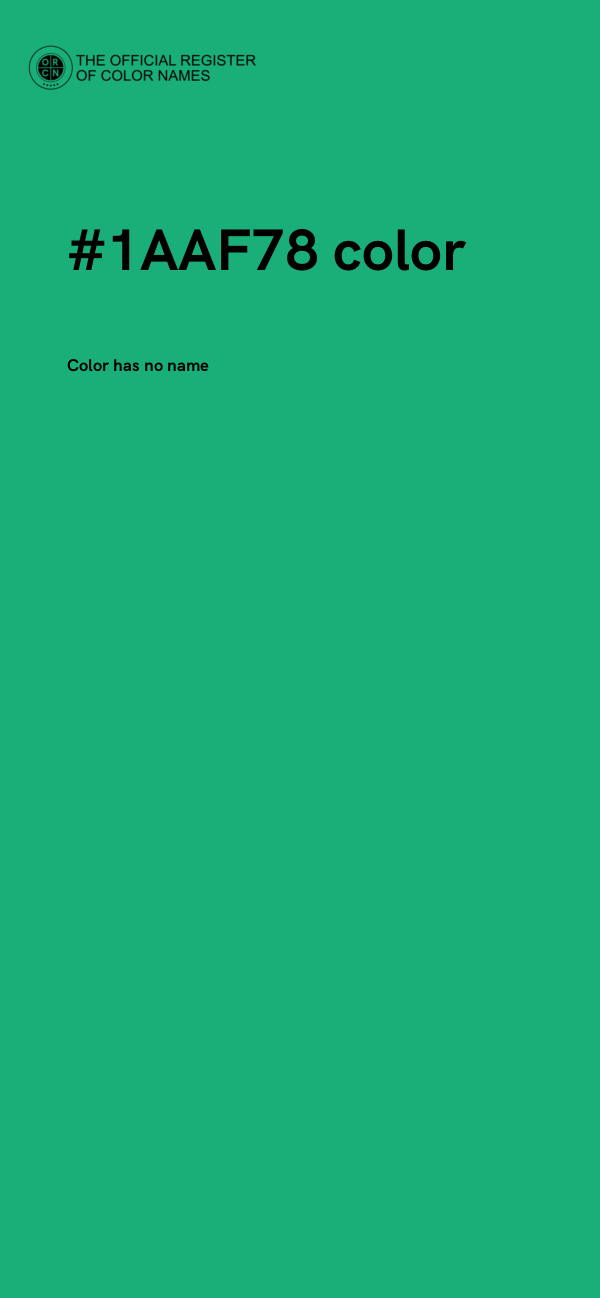 #1AAF78 color image