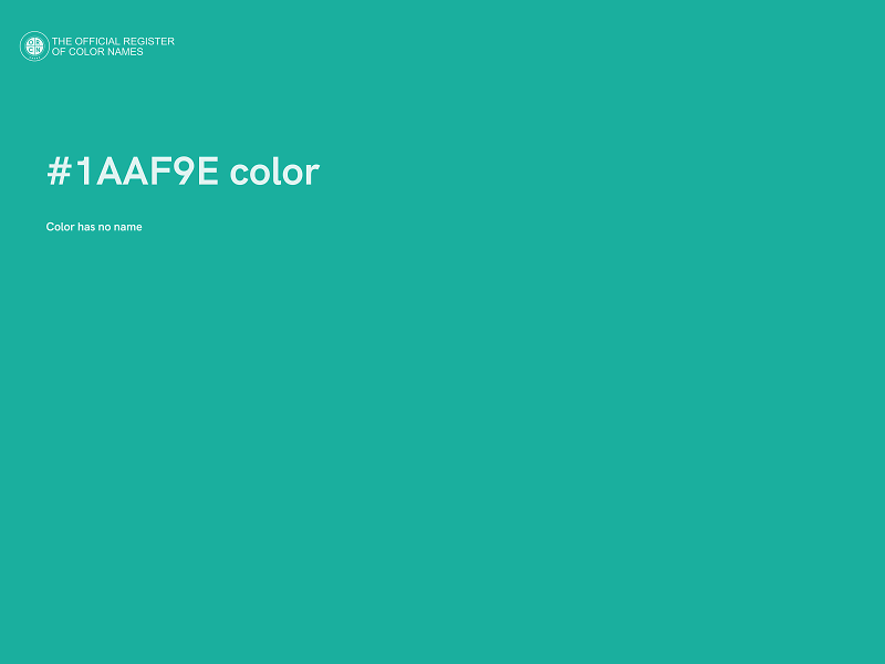 #1AAF9E color image