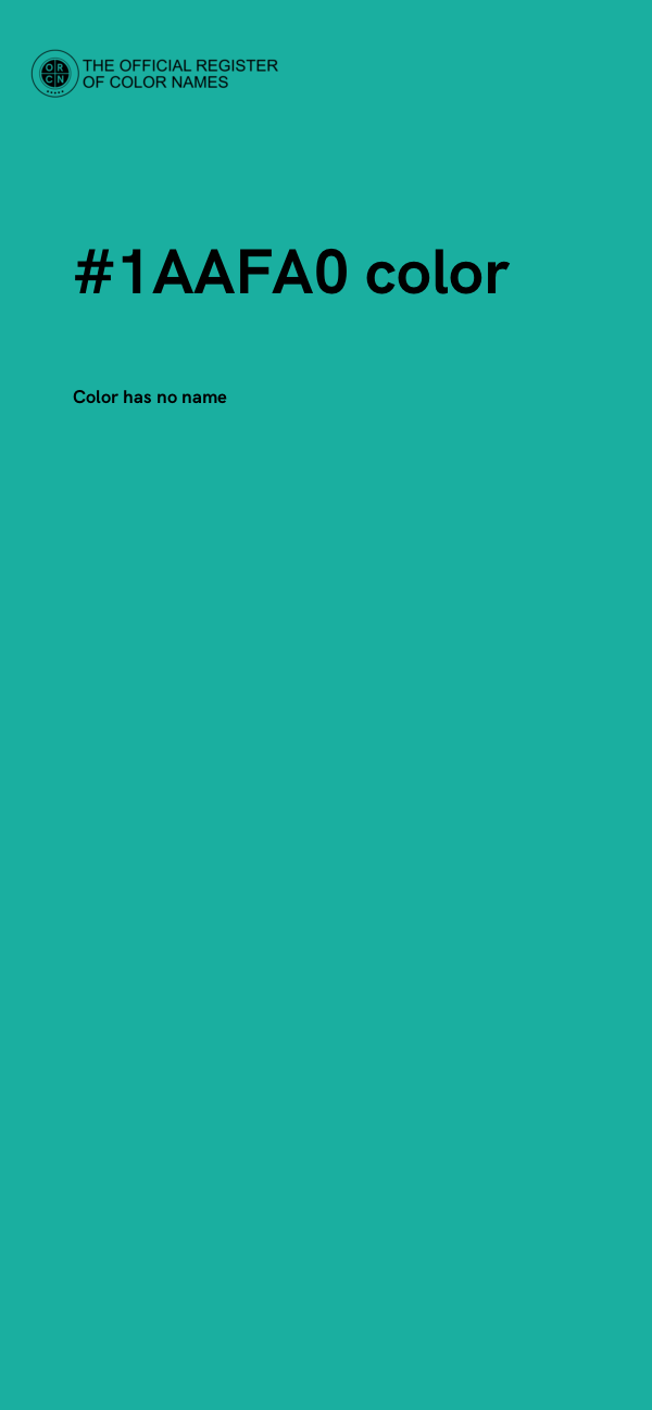 #1AAFA0 color image