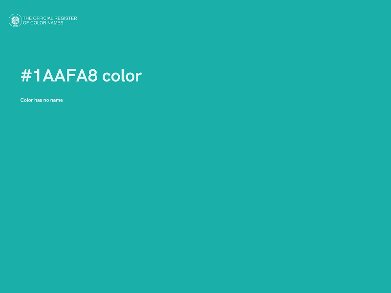 #1AAFA8 color image