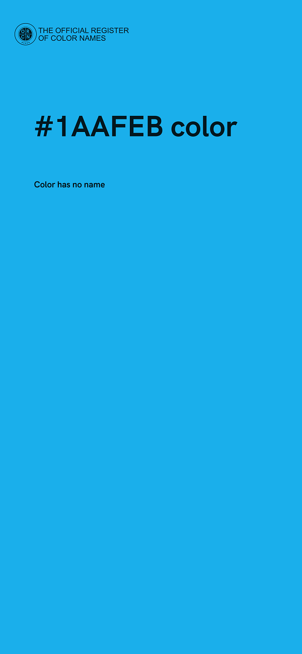 #1AAFEB color image