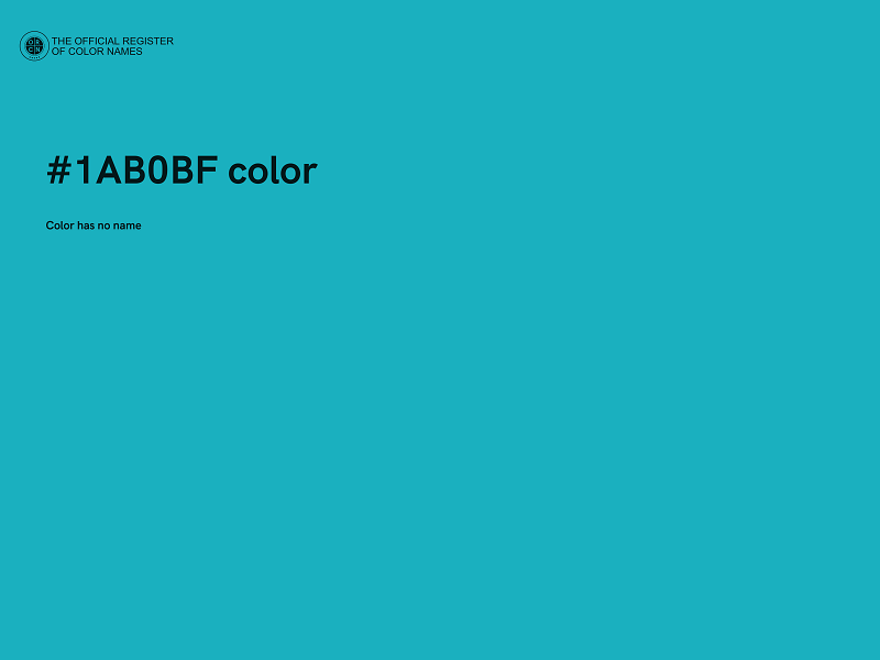 #1AB0BF color image